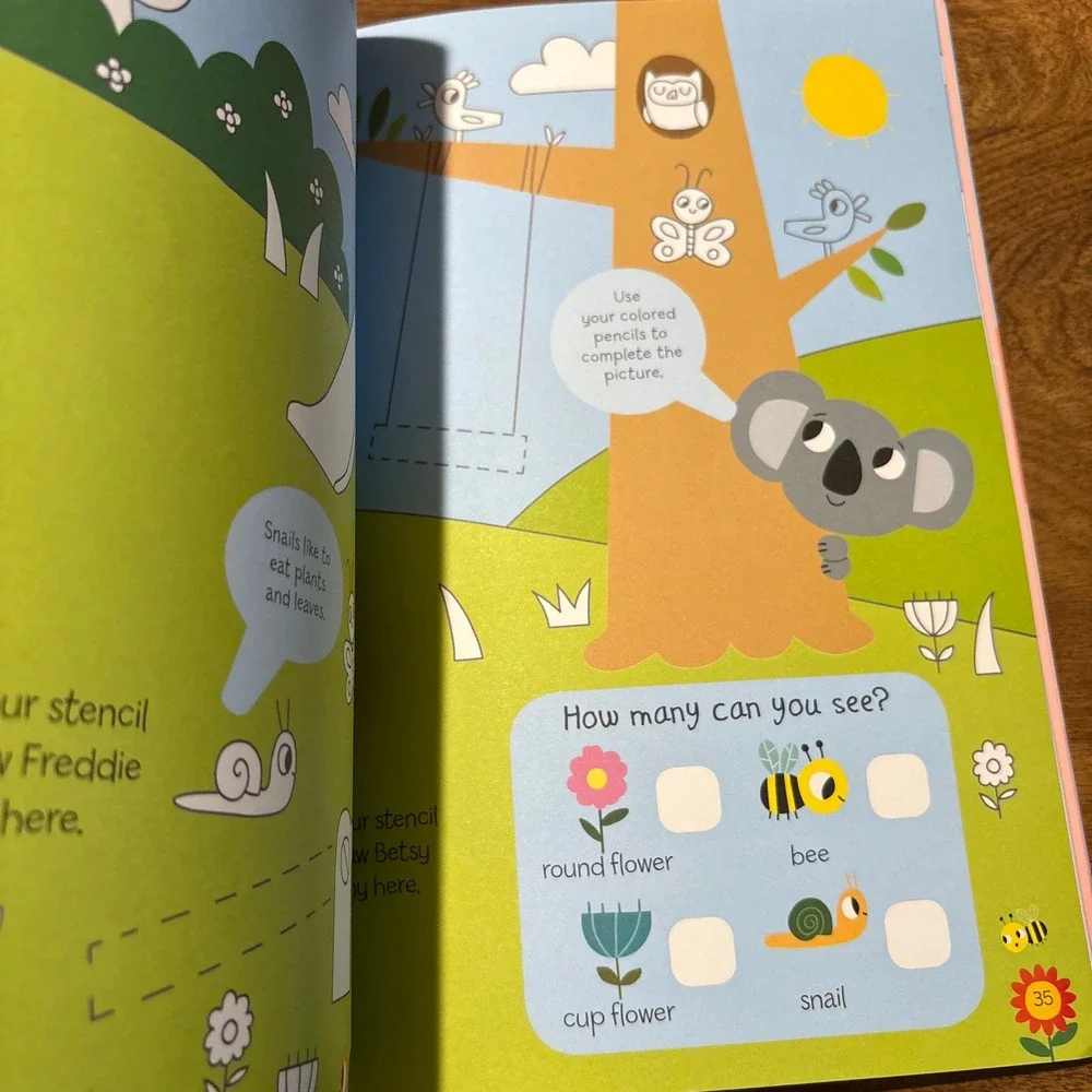 Make and Do Super Cute Activity Book Marion Billet Stickers Puzzles *Used
